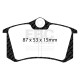 EBC brakes Rear kit EBC PD02KR535 - Discs Premium OE + brake pads Redstuff Ceramic | races-shop.com