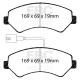 EBC brakes Front kit EBC PD03KF1414 - Discs Premium OE + brake pads Yellowstuff | races-shop.com