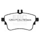 EBC brakes Front kit EBC PD03KF1473 - Discs Premium OE + brake pads Yellowstuff | races-shop.com