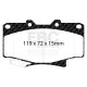 EBC brakes Front kit EBC PD04KF1196 - Discs Premium OE + brake pads Bluestuff | races-shop.com