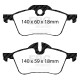 EBC brakes Front kit EBC PD04KF407 - Discs Premium OE + brake pads Bluestuff | races-shop.com