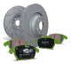 EBC brakes Rear kit EBC PD06KR2029 - Discs Ultimax Grooved + brake pads Greenstuff | races-shop.com