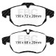 EBC brakes Front kit EBC PD07KF264 - Discs Ultimax Grooved + brake pads Redstuff Ceramic | races-shop.com
