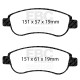 EBC brakes Front kit EBC PD08KF607 - Discs Ultimax Grooved + brake pads Yellowstuff | races-shop.com