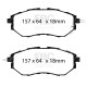EBC brakes Front kit EBC PD08KF711 - Discs Ultimax Grooved + brake pads Yellowstuff | races-shop.com