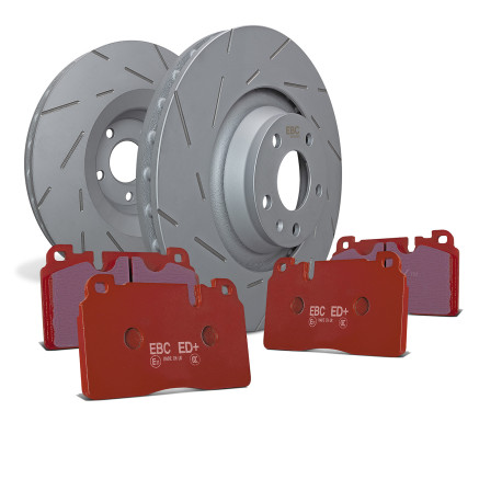 EBC brakes Front kit EBC PD10KF418 - Discs Ultimax Grooved + brake pads Orangestuff | races-shop.com