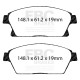 EBC brakes Front kit EBC PD11KF1247 - Discs Turbo Grooved + brake pads Greenstuff | races-shop.com
