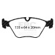 EBC brakes Front kit EBC PD11KF547 - Discs Turbo Grooved + brake pads Greenstuff | races-shop.com
