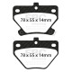 EBC brakes Rear kit EBC PD11KR157 - Discs Turbo Grooved + brake pads Greenstuff | races-shop.com
