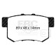 EBC brakes Rear kit EBC PD13KR432 - Discs Turbo Grooved + brake pads Yellowstuff | races-shop.com