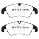 EBC brakes Front kit EBC PD14KF1237 - Discs Turbo Grooved + brake pads Bluestuff | races-shop.com