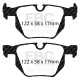 EBC brakes Rear kit EBC PD14KR269 - Discs Turbo Grooved + brake pads Bluestuff | races-shop.com