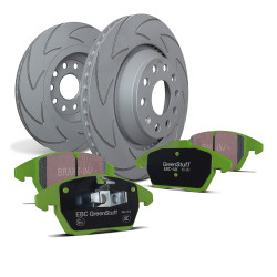 Front kit EBC PD16KF110 - Discs BSD Grooved + brake pads Greenstuff