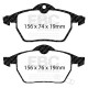 EBC brakes Front kit EBC PD17KF066 - Discs BSD Grooved + brake pads Redstuff Ceramic | races-shop.com