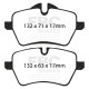 EBC brakes Front kit EBC PD18KF132 - Discs BSD Grooved + brake pads Yellowstuff | races-shop.com