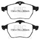 EBC brakes Front kit EBC PD19KF227 - Discs BSD Grooved + brake pads Bluestuff | races-shop.com