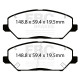 EBC brakes Front + Rear kit EBC PD40K2625 - Discs Premium OE + brake pads Ultimax OE | races-shop.com