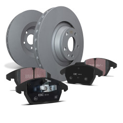 Front + Rear kit EBC PD40K2733 - Discs Premium OE + brake pads Ultimax OE