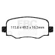 EBC brakes Rear kit EBC PDKR1111 - Discs Premium OE + brake pads Ultimax OE | races-shop.com