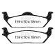 EBC brakes Rear kit EBC PDKR963 - Discs Premium OE + brake pads Ultimax OE | races-shop.com