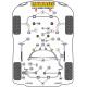 Polyurethane bushings Powerflex Offset Lower Radiator Mount Kit BMW E46 Compact (1999 - 2006) Road Series | races-shop.com