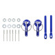 Promotions Aluminium bonnet pins kit | races-shop.com