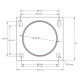 Adapters for mass air flow sensor Mass air flow sensor adapter Simota 77mm | races-shop.com