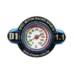 Radiator cap D1spec 1,1BAR 15mm with thermometer