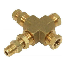Oil temperature and pressure sensor T adapter Depo racing