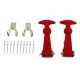 Bonnet pins competition rubber bonnet/boot hook kits - RACES | races-shop.com