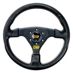 3 spoke steering wheel OMP RACING GP, 330mm, polyurethane, flat, black