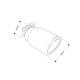 With one outlet Exhaust tip RM MOTORS Carbon 89mm | races-shop.com