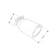 With one outlet Exhaust tip RM MOTORS Carbon 101mm | races-shop.com