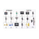 Interior tools Universal interior pins, screws and clamps (730pcs) | races-shop.com
