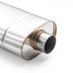 1x input / 1x output Center Muffler 63mm RM Motors | races-shop.com