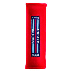 Seat belt pad SPARCO MARTINI RACING, red