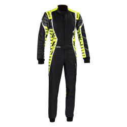 CIK-FIA karting suit SPARCO X-LIGHT K, black/yellow/grey