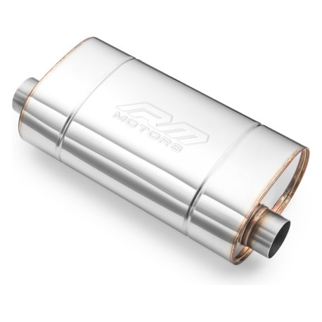 1x input / 1x output Center Muffler 60mm RM Motors | races-shop.com