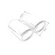With one outlet Double exhaust tip, chrome | races-shop.com