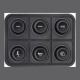 Standalone ecu, display and accessories Ecumaster 6 position CAN KEYBOARD | races-shop.com