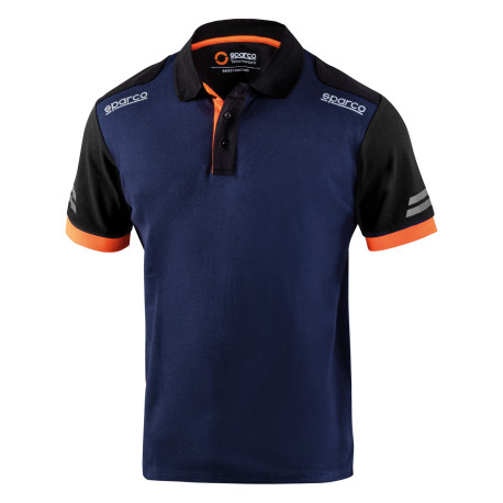 T-shirts Polo shirt SPARCO TECH TW, blue/orange | races-shop.com