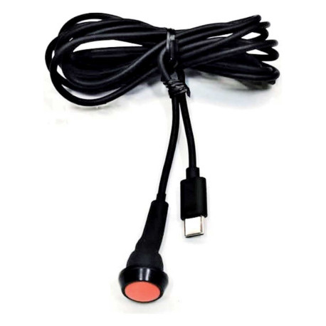 Adapters and accessories ZERONOISE PTT button with USB-C connector (single, 2 m cable) | races-shop.com