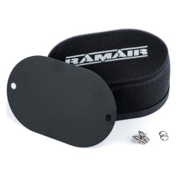 RAMAIR carburettor foam air filter with blank baseplate