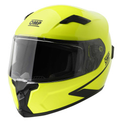 ECE full-face race helmet OMP Circuit EVO2, fluo yellow