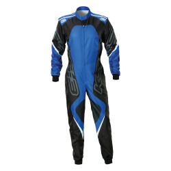 CIK-FIA karting suit OMP KS-3X ART, black/blue