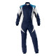 FIA racing suit OMP FIRST EVO my2025, navy blue/cyan