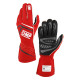FIA race gloves OMP FIRST (external stitching), red
