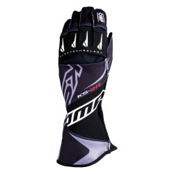 Karting gloves OMP KS-2R (external stitching), black