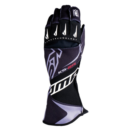 Gloves Karting gloves OMP KS-2R (external stitching), black | races-shop.com