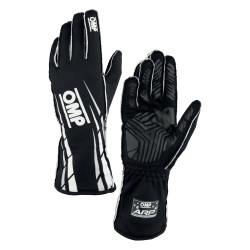 Karting gloves OMP ARP (external stitching), black